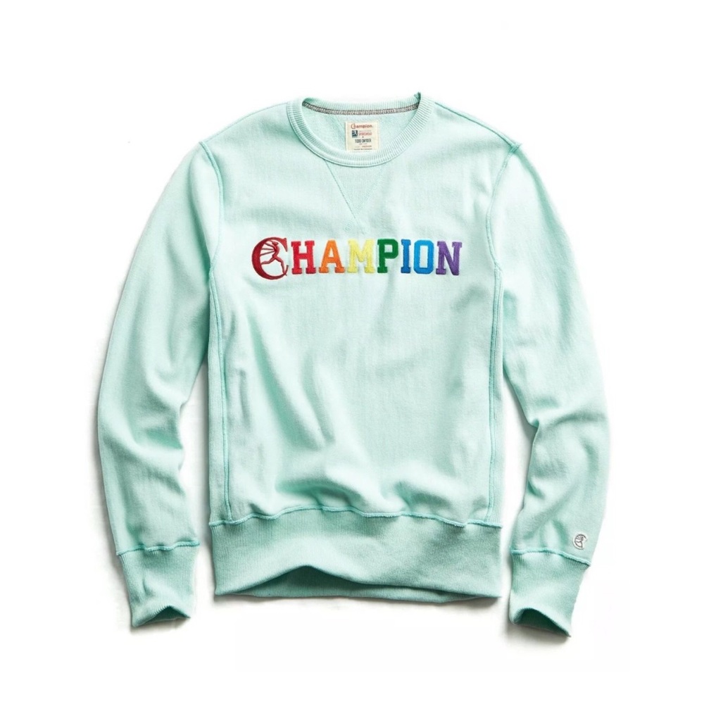 Champion Todd Snyder Rainbow Pullover Sweatshirt
